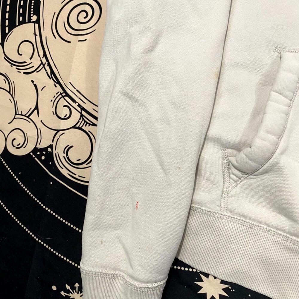 Hollister Hoodie Men's XL White Full-Zip Performance Gym Running Fleece-Lined - Picture 6 of 9